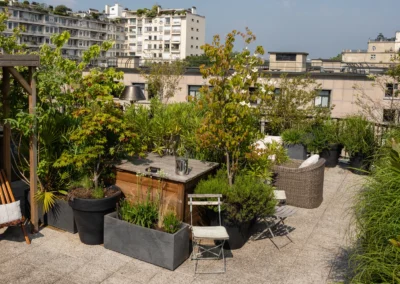 Création d’une terrasse intimiste et multifonctionnelle (Paris – 16e)
